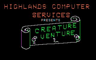 Creature Venture Title Screen